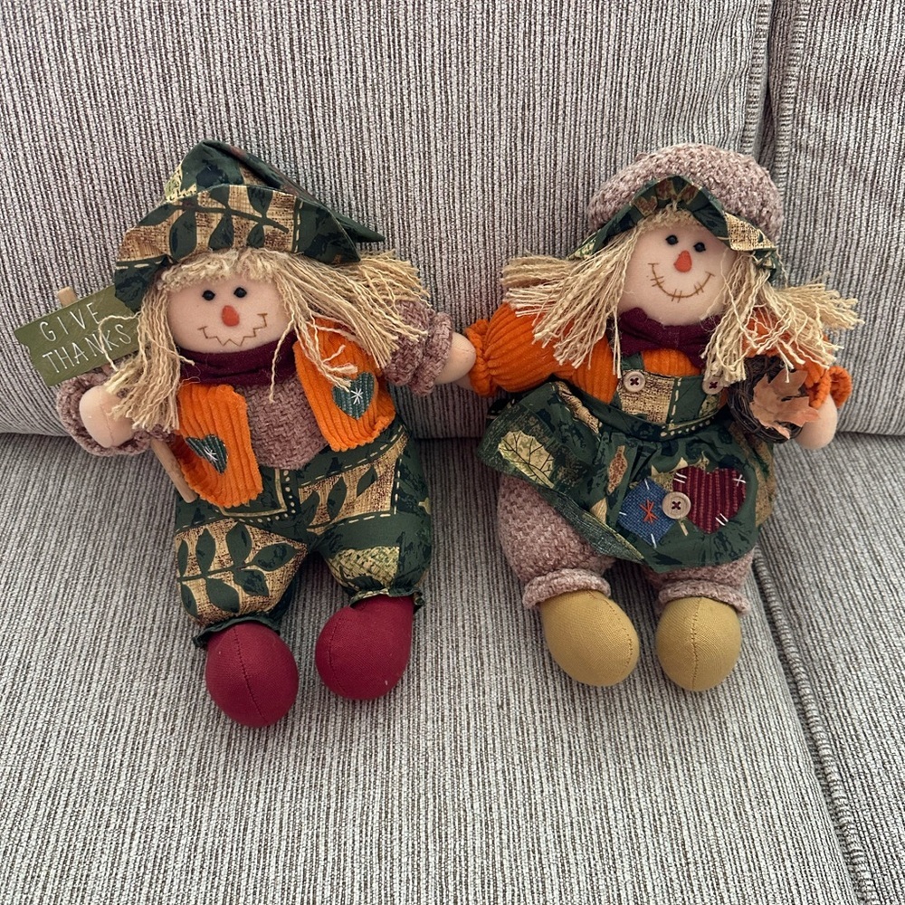 Thanksgiving Fall Harvest Patch Scarecrow Stuffed Plush Plushies Prima Creation